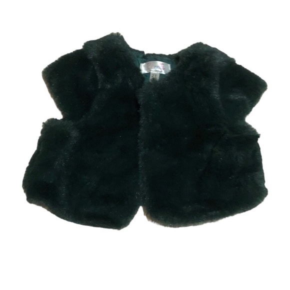 Biscotti•Green Faux Fur Vest - Picture 6 of 7